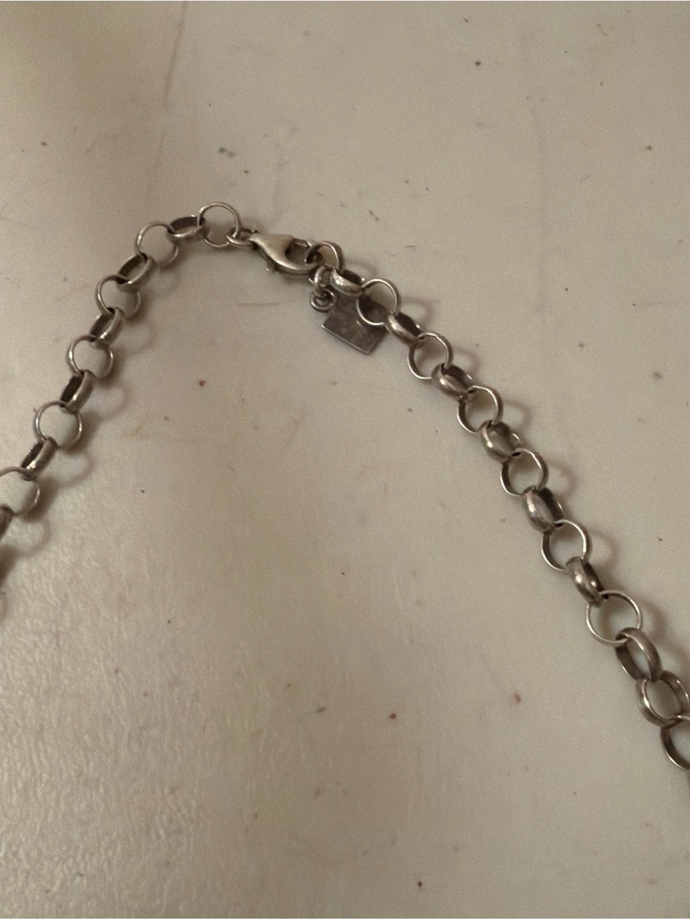 Silpada 925 Silver Multi Circle Charm Necklace 16” - Picture 3 of 5